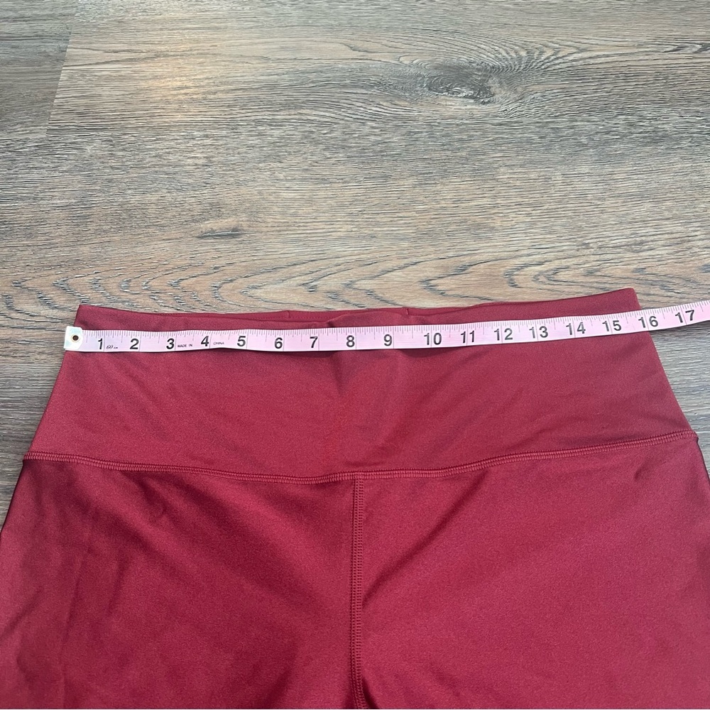 NWT Athleta Elation Shine Tight Leggings XL Red High Rise Athletic Yoga Pants - Picture 7 of 9